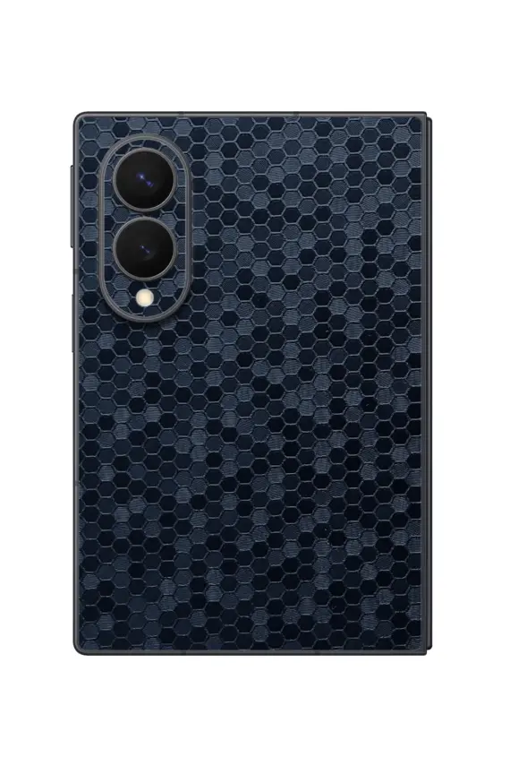 Samsung Galaxy Z Fold8 Honeycomb Navy Blue skin-wrap-ultraskinz